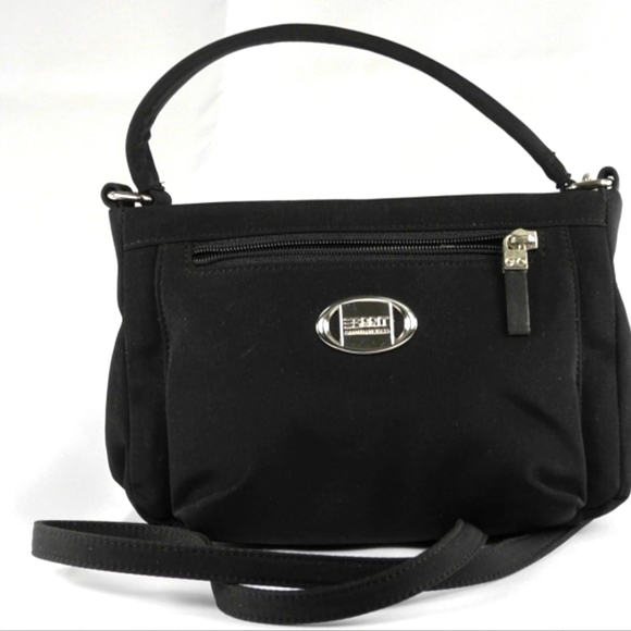 Easy spirit nylon fabric small Crossbody black purse - Picture 1 of 3